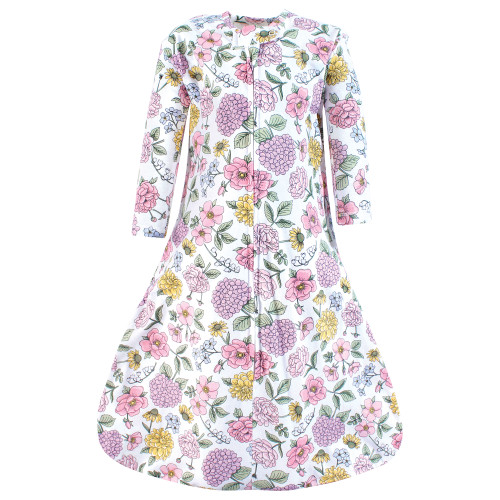 Hudson Baby Long Sleeve Cotton Jersey Sleeping Bag, Vintage Blossom
