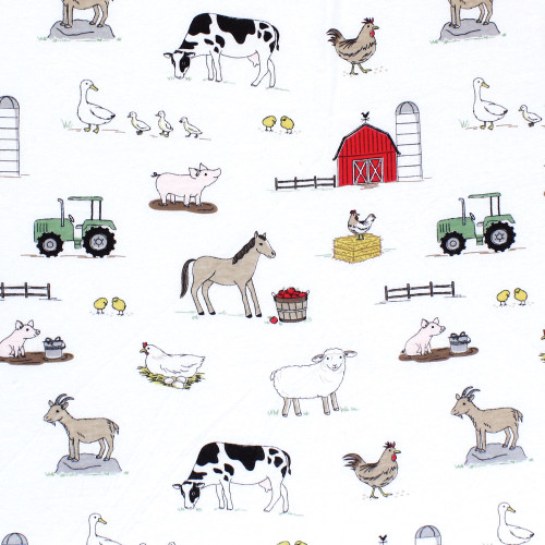 Hudson Baby Cotton Toddler Pillow Case, Farm