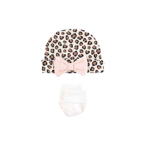 Hudson Baby Thermal Preemie Layette Set 4pc, Leopard