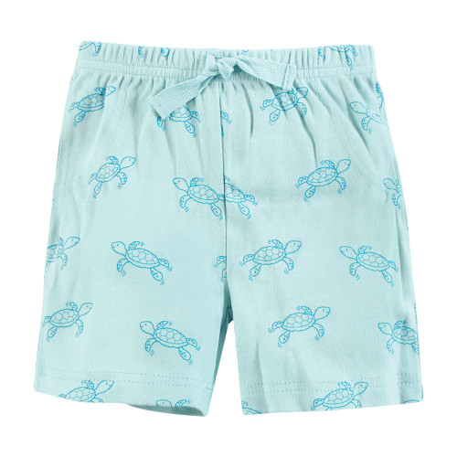 Hudson Baby Shorts Bottoms 4-Pack, Sea Turtle