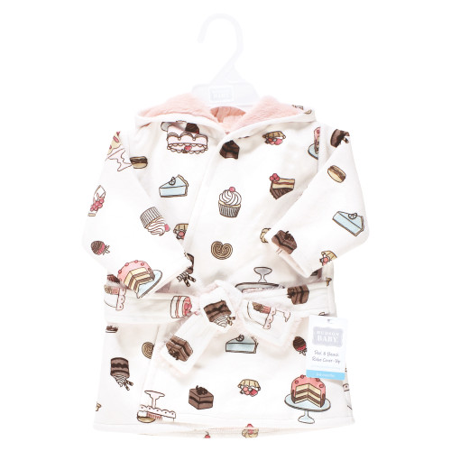 Hudson Baby Mink with Faux Fur Lining Pool and Beach Robe Cover-ups, Sweet Bakery