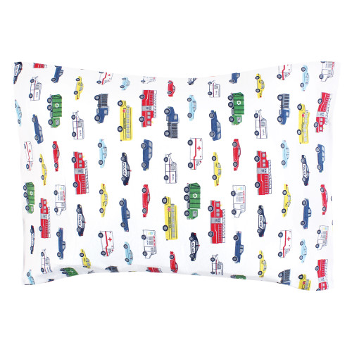 Hudson Baby Cotton Toddler Pillow Case, Going Places
