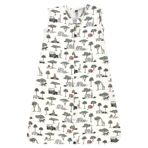 Hudson Baby Cotton Sleeveless Wearable Sleeping Bag, Sack, Blanket, Going On Safari