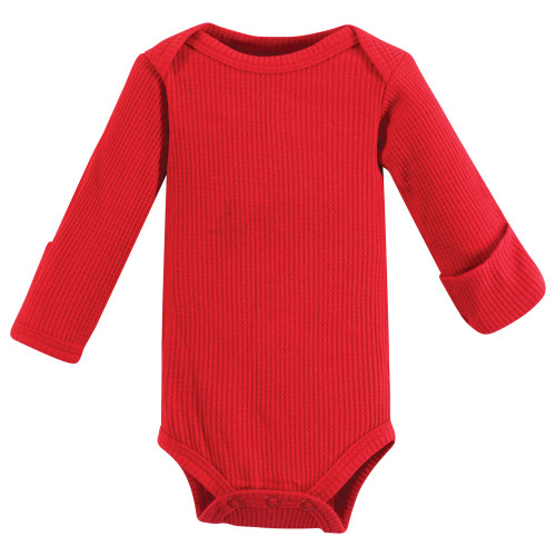 Hudson Baby Thermal Preemie Layette Set 4pc, Girl Buffalo Plaid Long Sleeve