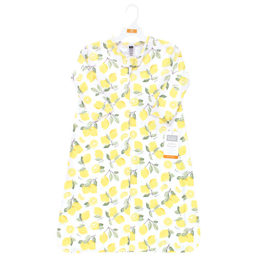 Hudson Baby Long Sleeve Cotton Jersey Sleeping Bag, Lemon