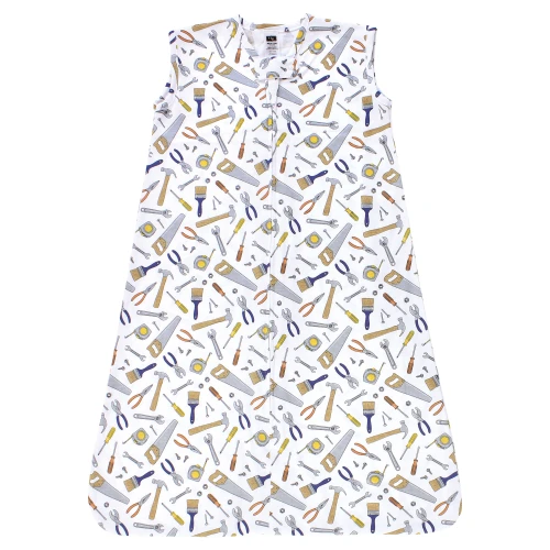 Hudson Baby Cotton Sleeveless Wearable Sleeping Bag, Sack, Blanket, Construction Work