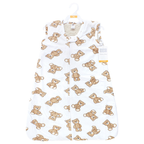 Hudson Baby Plush Faux Fur Sleeping Bag, Wearable Blanket, Teddy Bears