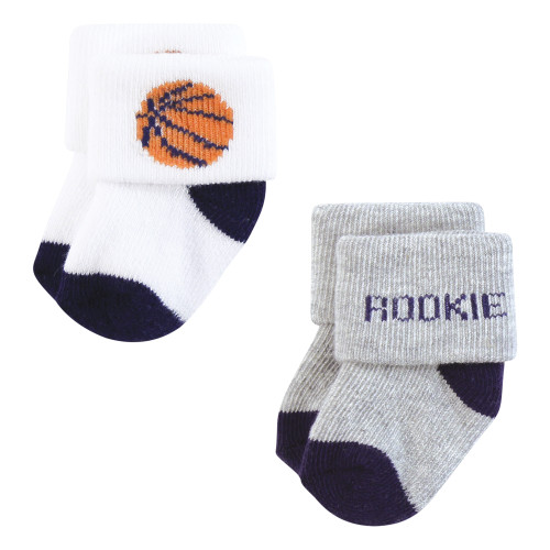 Hudson Baby Cotton Rich Newborn and Terry Socks, Sports Rookie