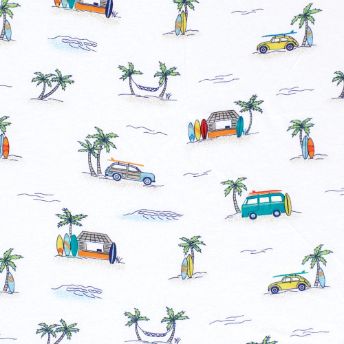 Hudson Baby Cotton Toddler Pillow Case, Surfer Dude