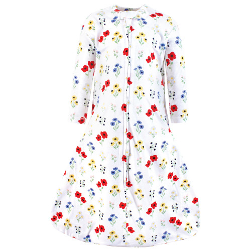 Hudson Baby Long Sleeve Cotton Jersey Sleeping Bag, Wildflower