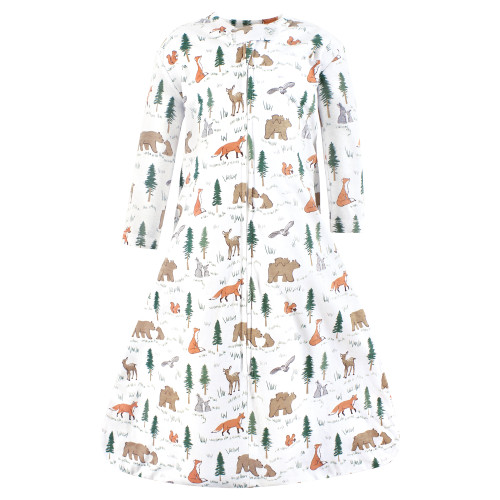 Hudson Baby Long Sleeve Cotton Jersey Sleeping Bag, Sweet Woodland