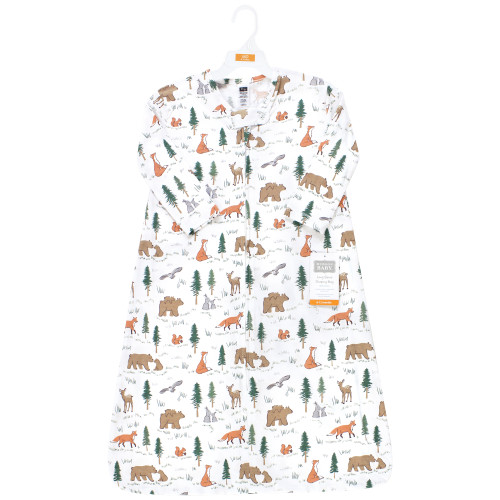 Hudson Baby Long Sleeve Cotton Jersey Sleeping Bag, Sweet Woodland
