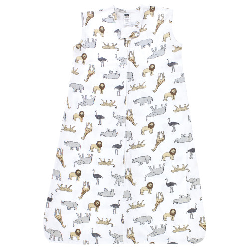 Hudson Baby Cotton Sleeveless Wearable Sleeping Bag, Sack, Blanket, Modern Safari