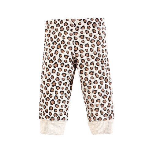 Hudson Baby Thermal Preemie Layette Set 4pc, Leopard Long Sleeve