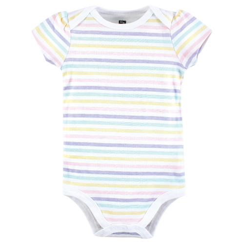 Hudson Baby Cotton Bodysuits, Easter Bunny Pink