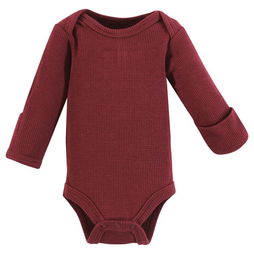 Hudson Baby Thermal Preemie Layette Set 4pc, Navy Plaid Long Sleeve