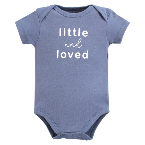 Touched By Nature Organic Cotton Bodysuits, Blue Peanut