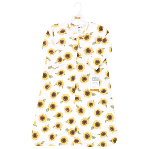 Hudson Baby Long Sleeve Cotton Jersey Sleeping Bag, Sunflower