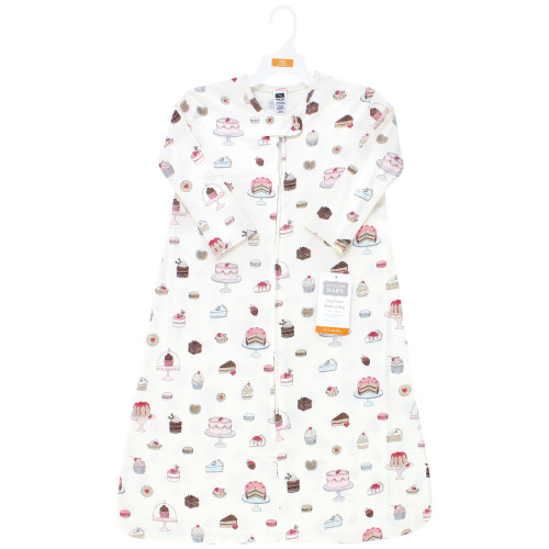 Hudson Baby Long Sleeve Cotton Jersey Sleeping Bag, Sweet Bakery