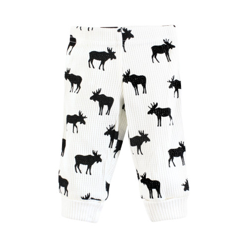 Hudson Baby Thermal Preemie Layette Set 4pc, Moose Long Sleeve