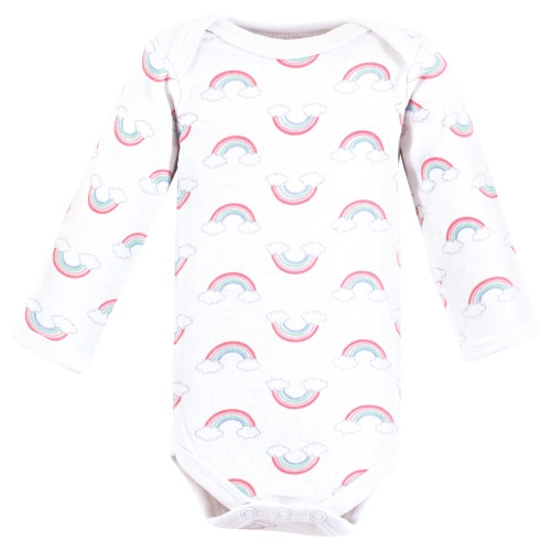 Luvable Friends Preemie Long Sleeve Bodysuits 3pk - Girl Cloud, Girl Cloud