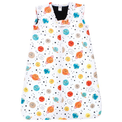 Hudson Baby Plush Faux Fur Sleeping Bag, Wearable Blanket, Happy Planets