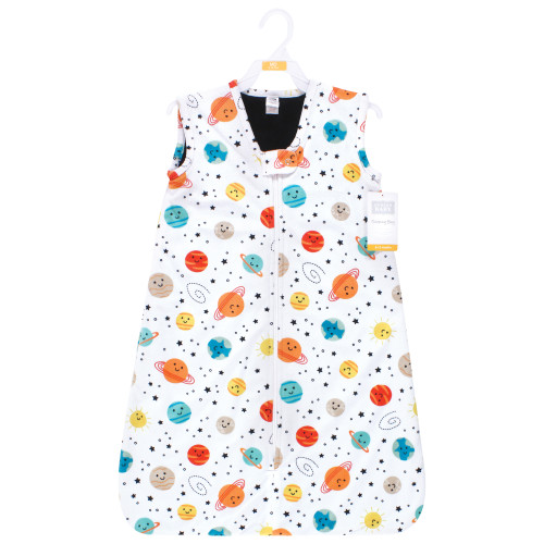 Hudson Baby Plush Faux Fur Sleeping Bag, Wearable Blanket, Happy Planets