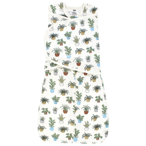 Hudson Baby Convertible Swaddle Sleep Sack, Plants