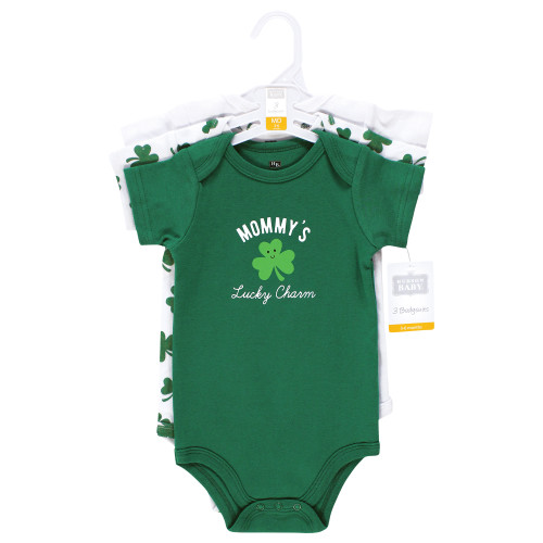 Hudson Baby Cotton Bodysuits, Mommys Lucky Charm