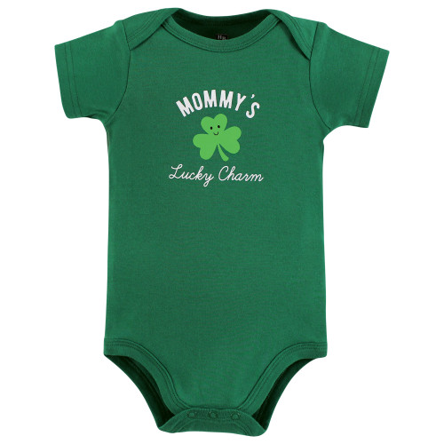 Hudson Baby Cotton Bodysuits, Mommys Lucky Charm