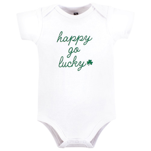 Hudson Baby Cotton Bodysuits, Mommys Lucky Charm