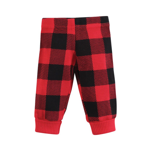 Hudson Baby Thermal Preemie Layette Set 4pc, Buffalo Plaid Long Sleeve
