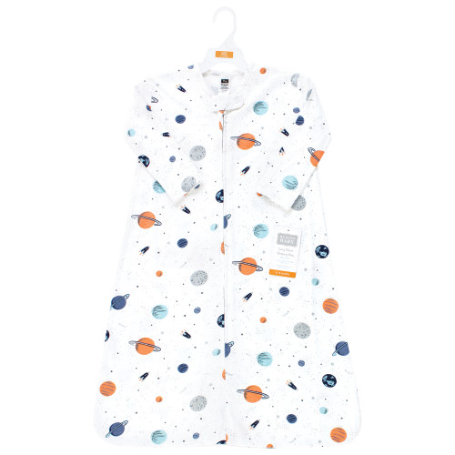 Hudson Baby Long Sleeve Cotton Jersey Sleeping Bag, Space