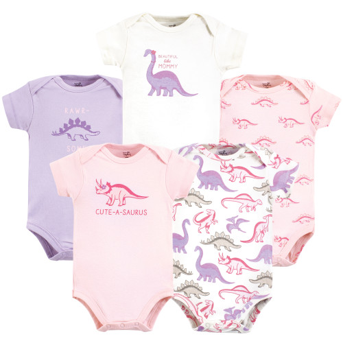 Touched By Nature Organic Cotton Bodysuits, Retro Dino