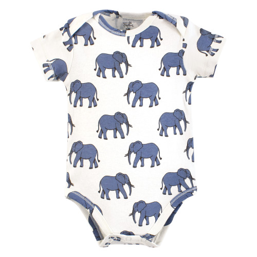 Touched By Nature Organic Cotton Bodysuits, Classic Safari Animals