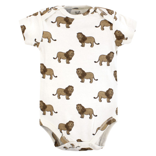 Touched By Nature Organic Cotton Bodysuits, Classic Safari Animals