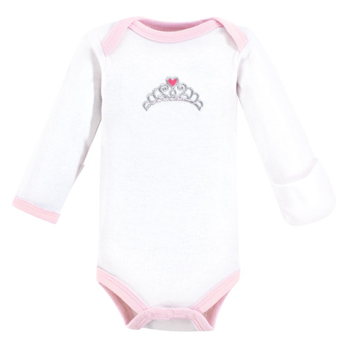 Luvable Friends Preemie Long Sleeve Bodysuits 3pk - Tiara, Tiara