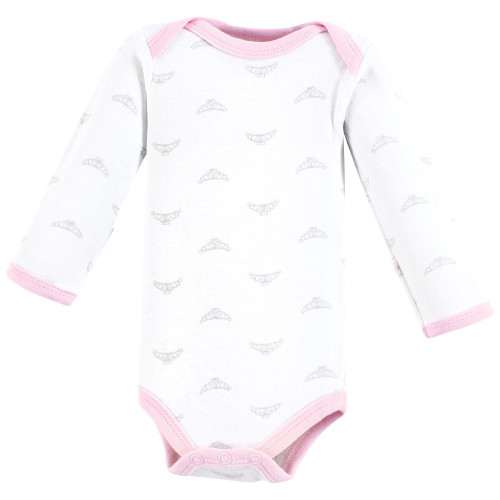 Luvable Friends Preemie Long Sleeve Bodysuits 3pk - Tiara, Tiara