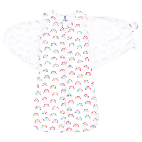 Hudson Baby Convertible Swaddle Sleep Sack, Modern Rainbow