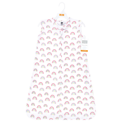 Hudson Baby Cotton Sleeveless Wearable Sleeping Bag, Sack, Blanket, Modern Rainbow