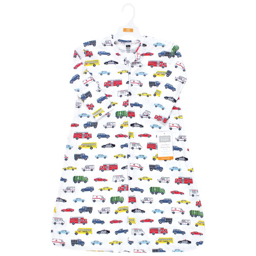 Hudson Baby Long Sleeve Cotton Jersey Sleeping Bag, Going Places