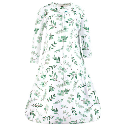 Hudson Baby Long Sleeve Cotton Jersey Sleeping Bag, Eucalyptus