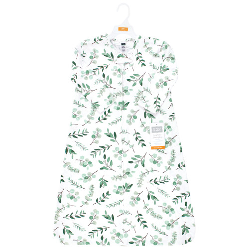 Hudson Baby Long Sleeve Cotton Jersey Sleeping Bag, Eucalyptus
