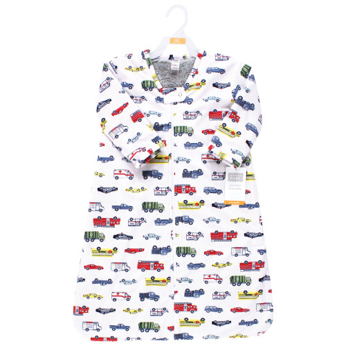 Hudson Baby Long Sleeve Plush Faux Fur Sleeping Bag, Wearable Blanket, Going Places