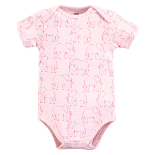 Touched By Nature Organic Cotton Bodysuits, Pink Peanut