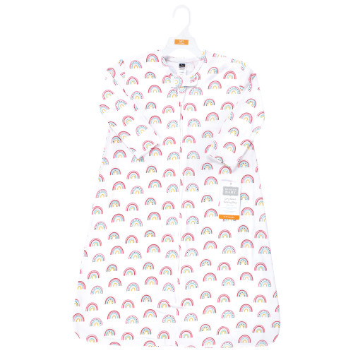 Hudson Baby Long Sleeve Cotton Jersey Sleeping Bag, Modern Rainbow