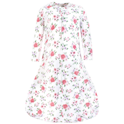 Hudson Baby Long Sleeve Cotton Jersey Sleeping Bag, Vintage Floral
