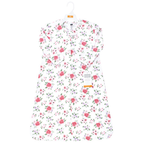Hudson Baby Long Sleeve Cotton Jersey Sleeping Bag, Vintage Floral
