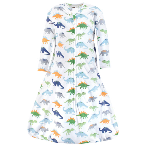 Hudson Baby Long Sleeve Cotton Jersey Sleeping Bag, Dinosaurs