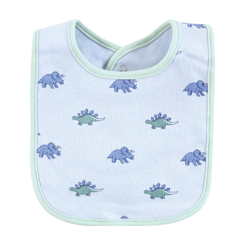 Hudson Baby Cotton Bibs, Pastel Dino